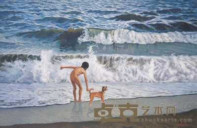 傅永达 大海 66.5×100cm